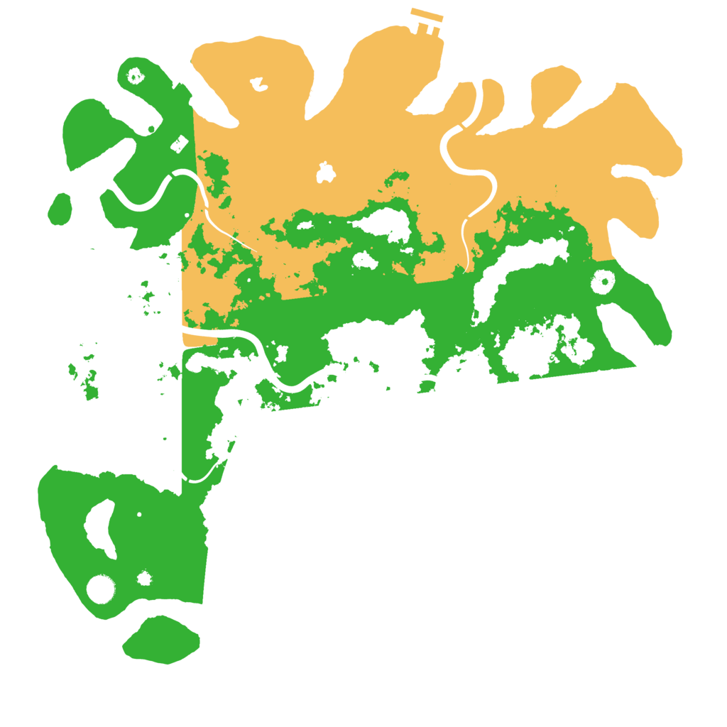 Biome Rust Map: Procedural Map, Size: 4500, Seed: 218366942
