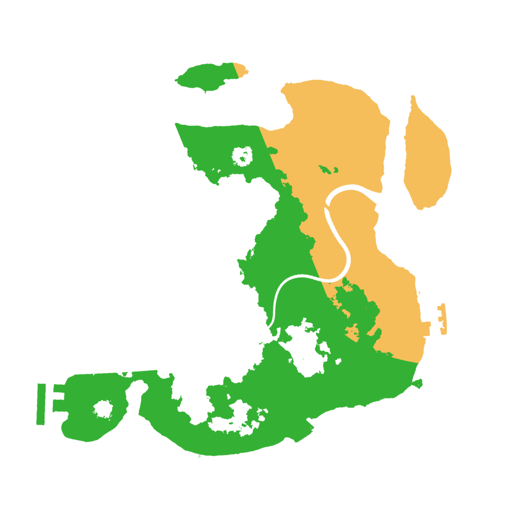 Biome Rust Map: Procedural Map, Size: 2500, Seed: 1870551408