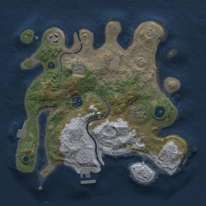 Thumbnail Rust Map: Procedural Map, Size: 2800, Seed: 476217911, 9 Monuments