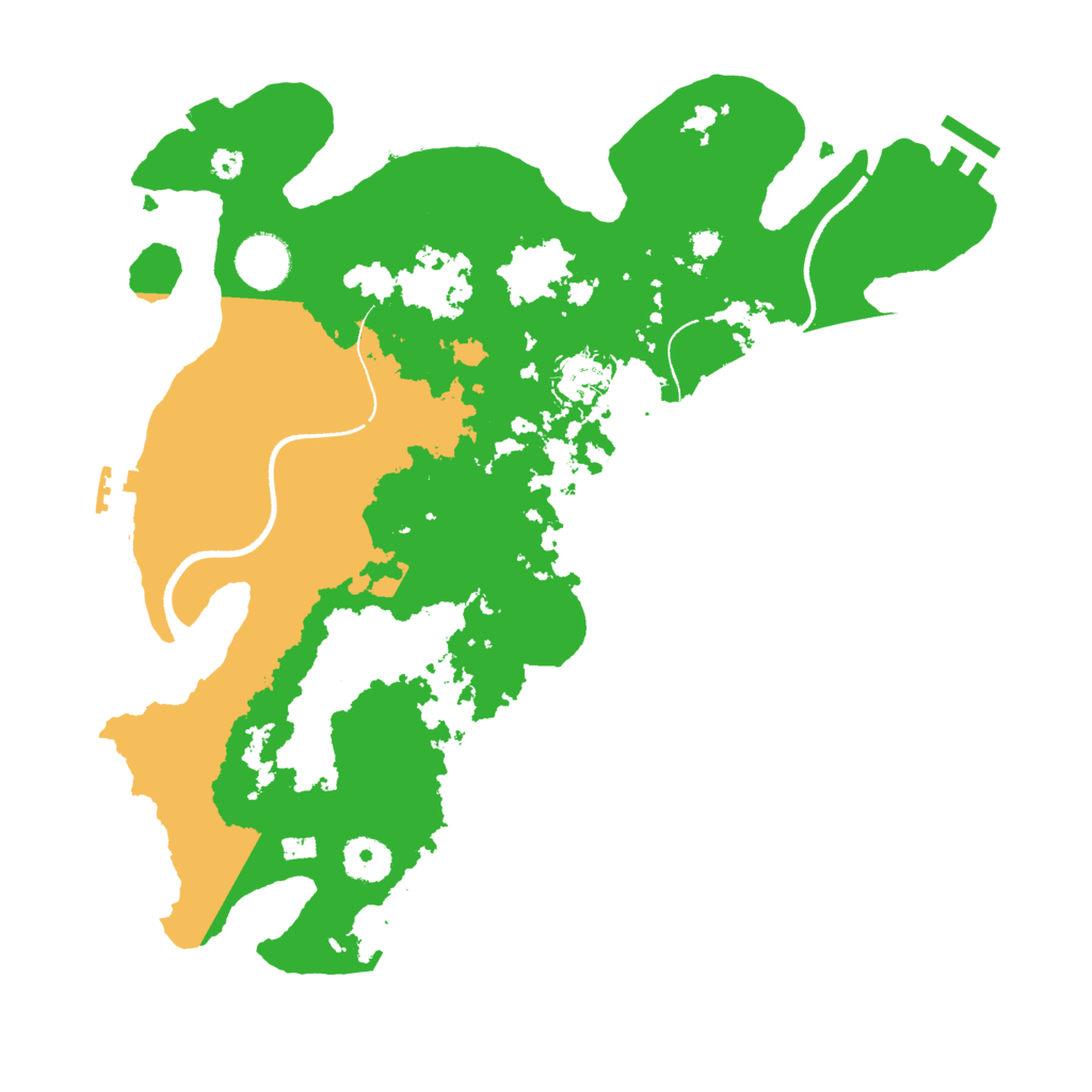 Biome Rust Map: Procedural Map, Size: 3500, Seed: 367804108