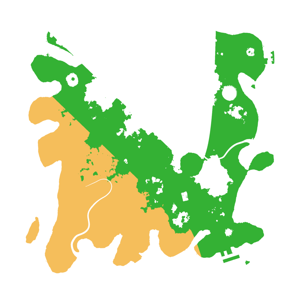Biome Rust Map: Procedural Map, Size: 3500, Seed: 16402