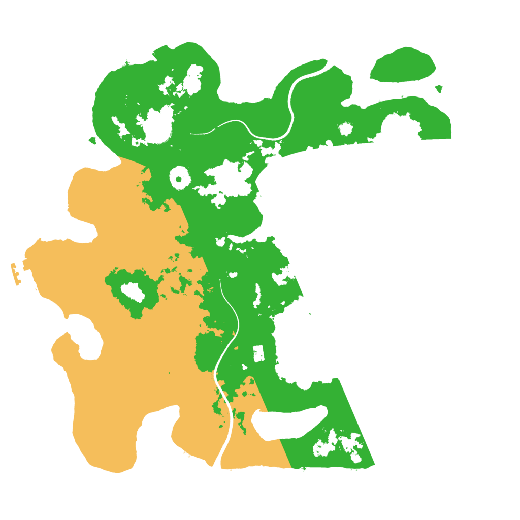 Biome Rust Map: Procedural Map, Size: 3500, Seed: 28504244