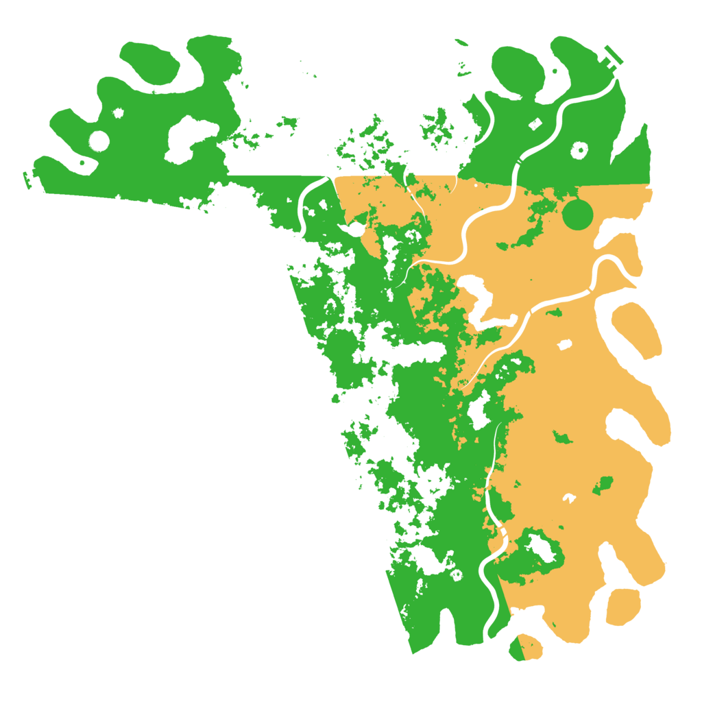 Biome Rust Map: Procedural Map, Size: 6000, Seed: 5489