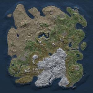 Thumbnail Rust Map: Procedural Map, Size: 4250, Seed: 171907387, 16 Monuments