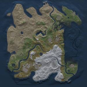 Thumbnail Rust Map: Procedural Map, Size: 4250, Seed: 171907387, 17 Monuments