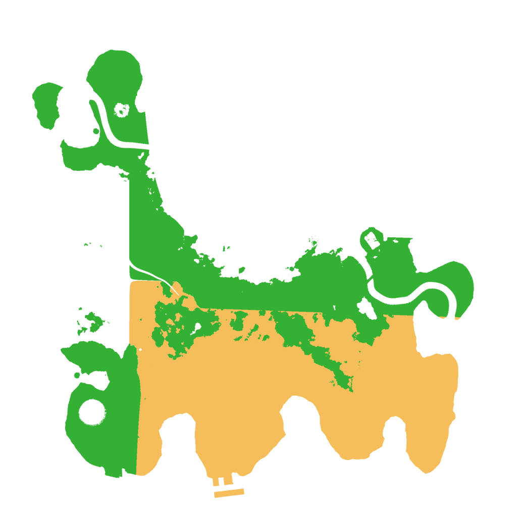 Biome Rust Map: Procedural Map, Size: 3500, Seed: 788190771