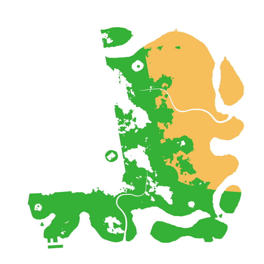 Biome Rust Map: Procedural Map, Size: 3550, Seed: 76134156