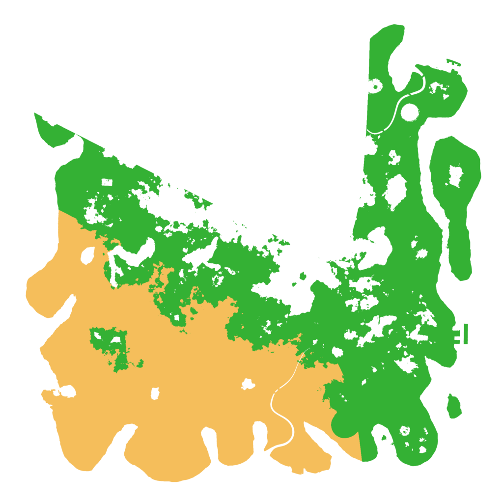 Biome Rust Map: Procedural Map, Size: 5000, Seed: 7265