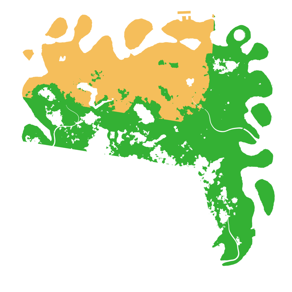 Biome Rust Map: Procedural Map, Size: 4500, Seed: 1866149693