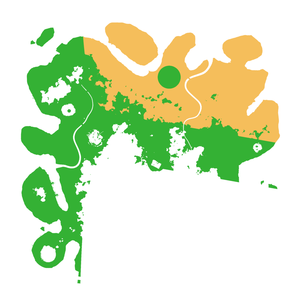 Biome Rust Map: Procedural Map, Size: 3500, Seed: 1545757853