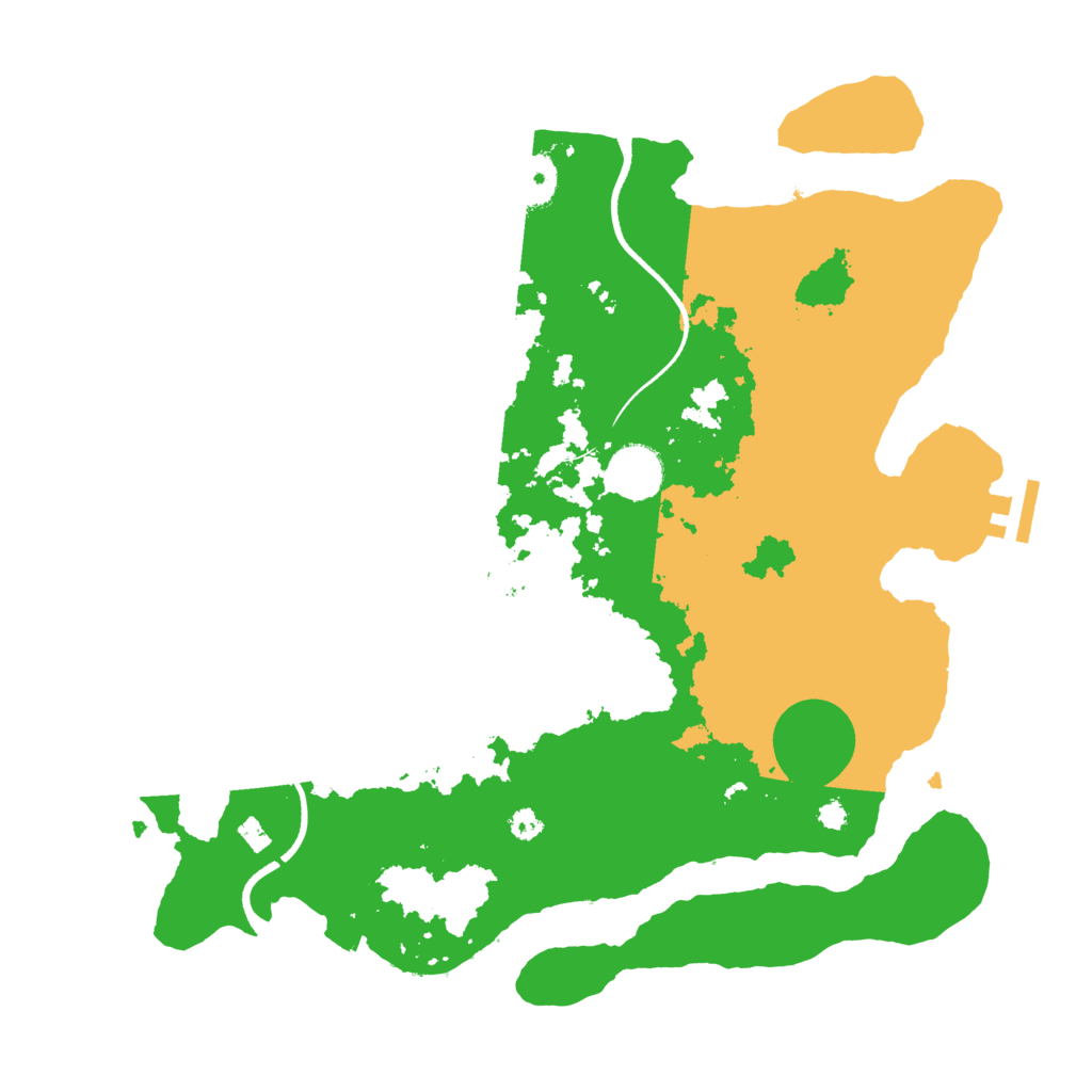 Biome Rust Map: Procedural Map, Size: 3500, Seed: 1623013450