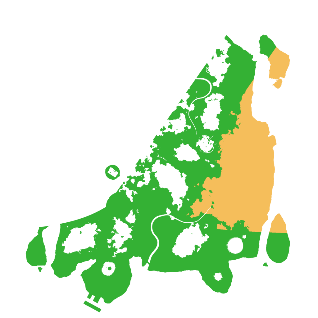 Biome Rust Map: Procedural Map, Size: 3500, Seed: 6231028