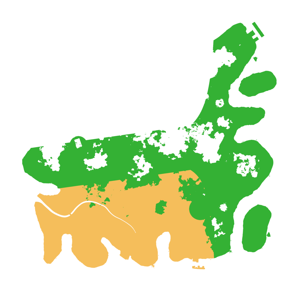 Biome Rust Map: Procedural Map, Size: 3500, Seed: 381567001