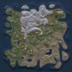 Thumbnail Rust Map: Procedural Map, Size: 4250, Seed: 472042632, 15 Monuments