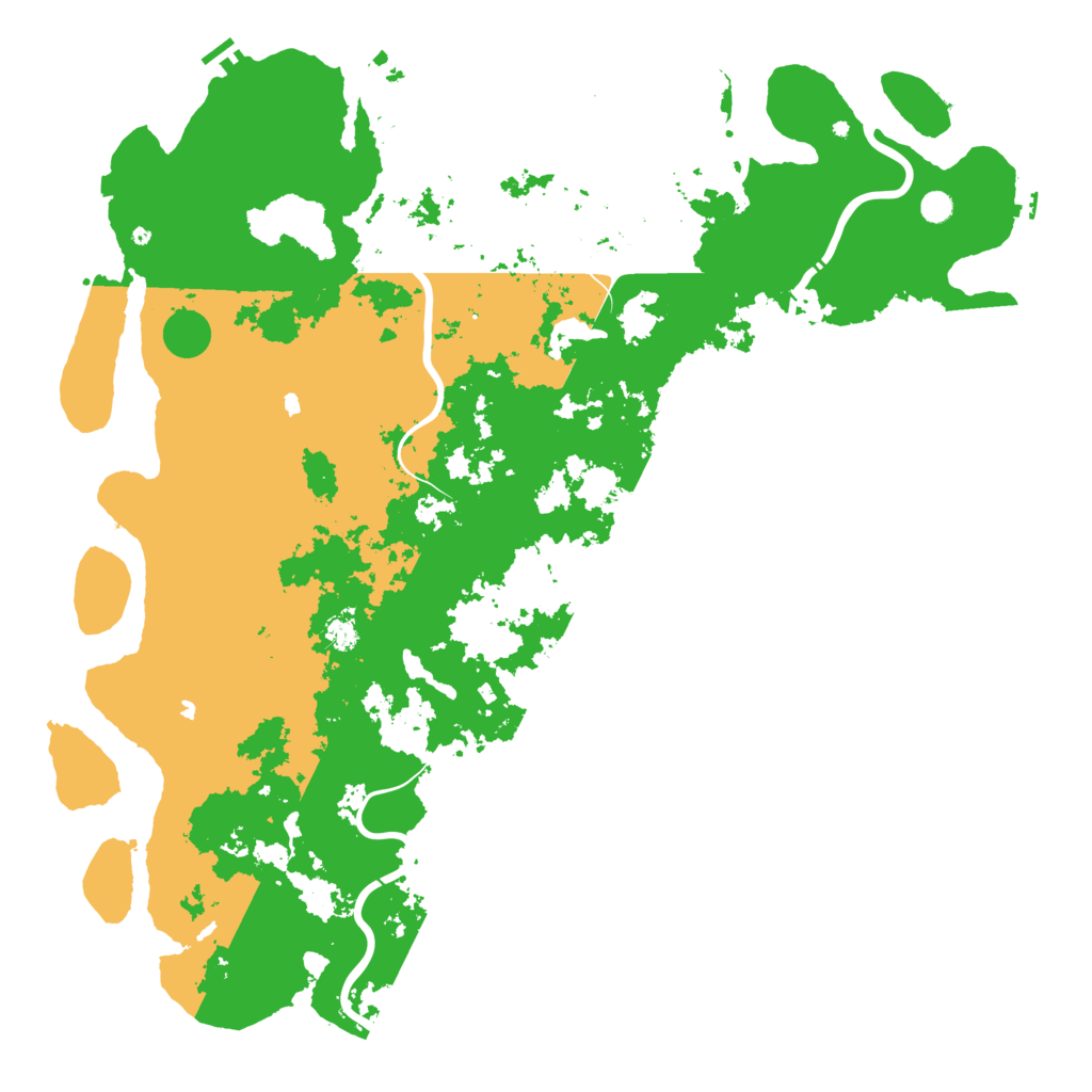 Biome Rust Map: Procedural Map, Size: 6000, Seed: 50003
