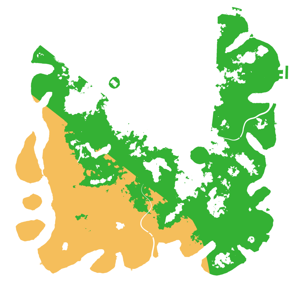 Biome Rust Map: Procedural Map, Size: 4500, Seed: 200723805