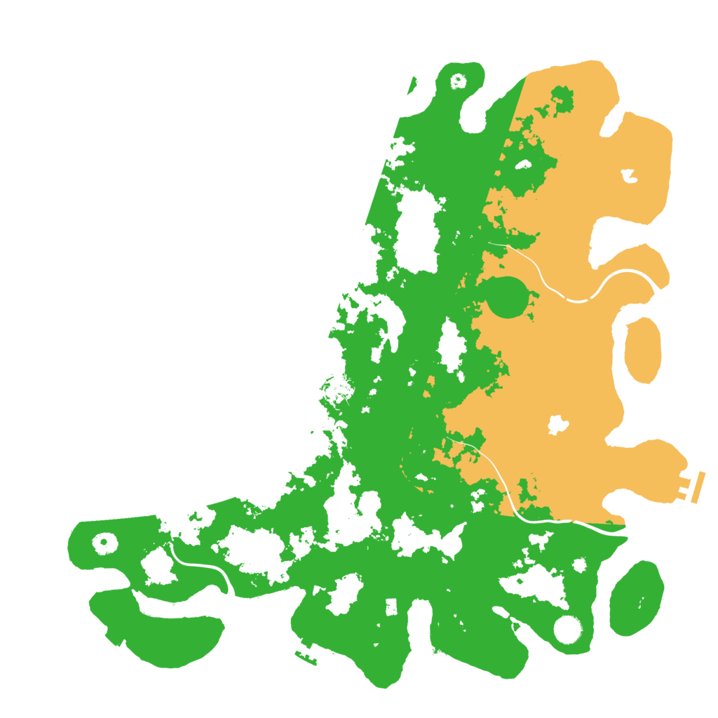 Biome Rust Map: Procedural Map, Size: 4500, Seed: 20241205