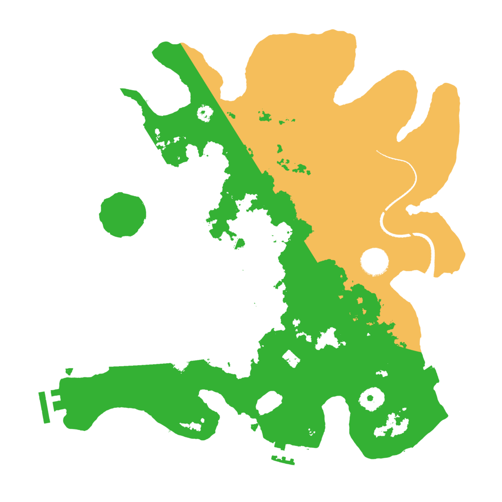 Biome Rust Map: Procedural Map, Size: 3200, Seed: 323169229