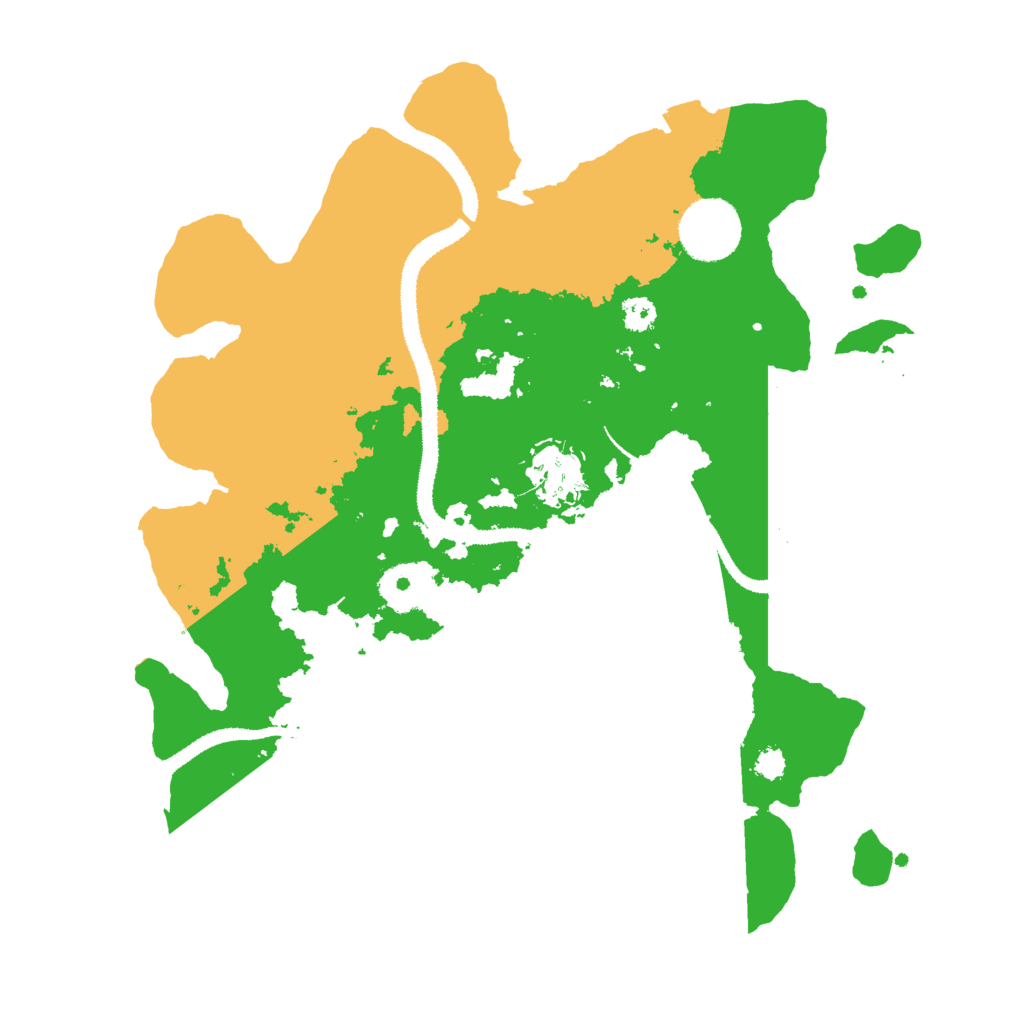 Biome Rust Map: Procedural Map, Size: 3000, Seed: 98891009