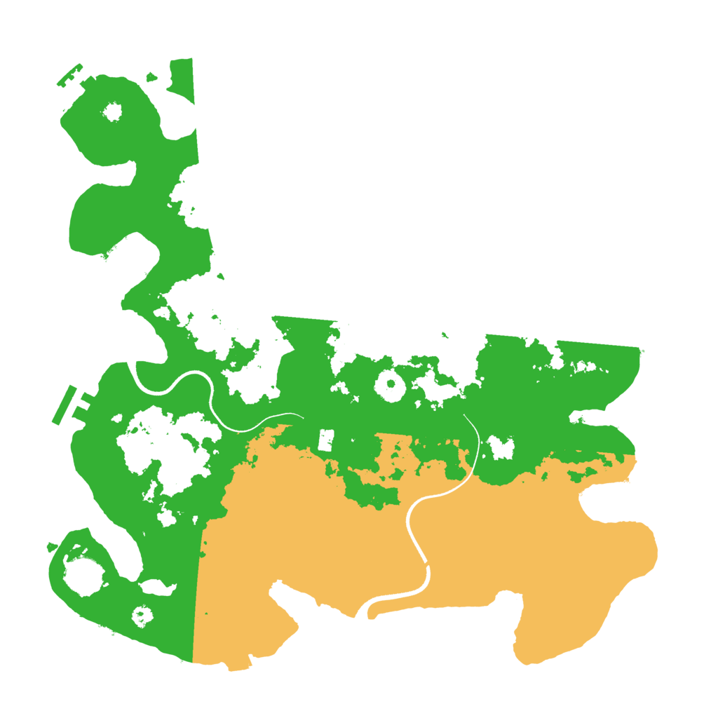 Biome Rust Map: Procedural Map, Size: 3500, Seed: 957700487