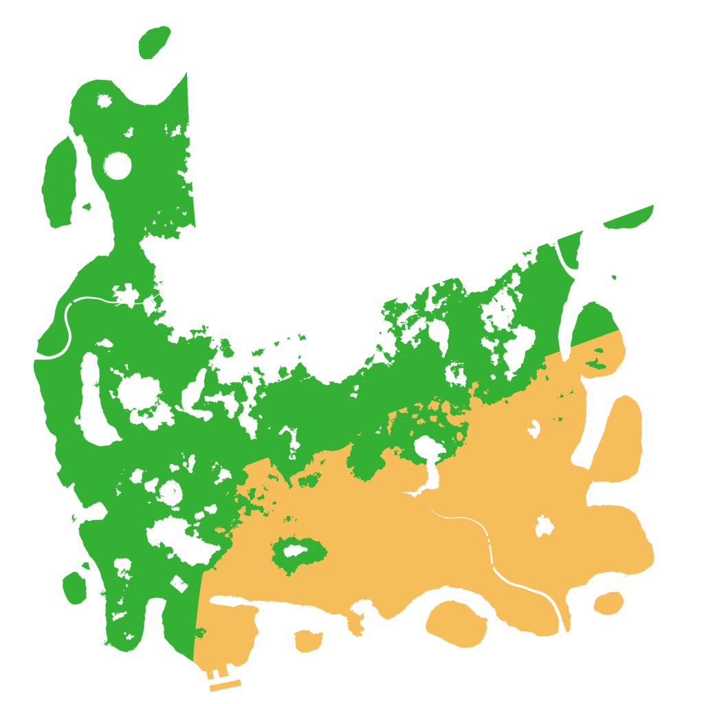 Biome Rust Map: Procedural Map, Size: 4500, Seed: 1353256367