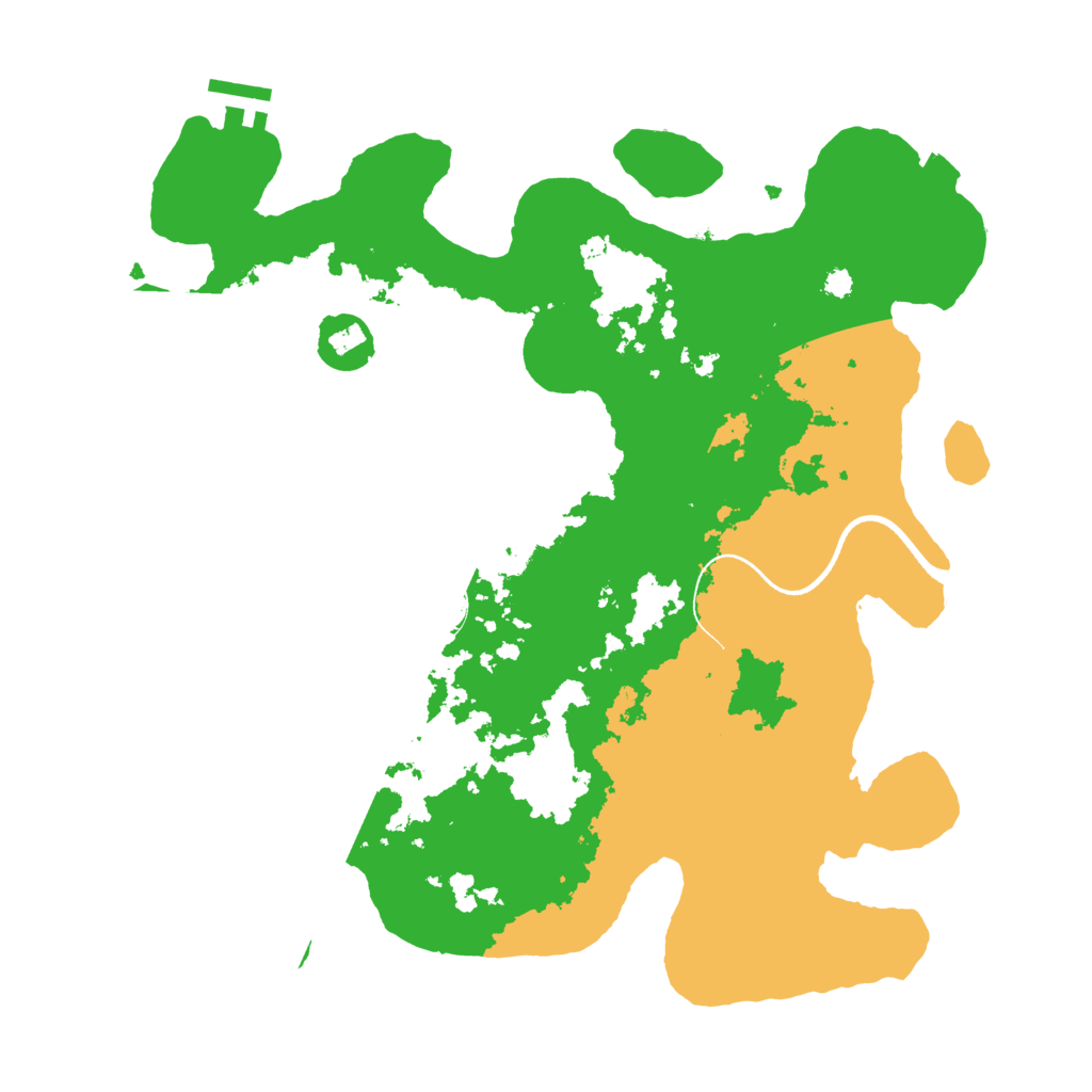 Biome Rust Map: Procedural Map, Size: 3500, Seed: 53728