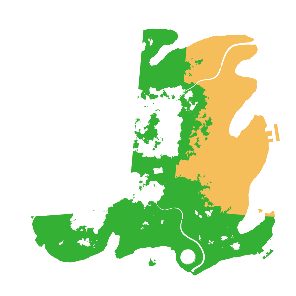 Biome Rust Map: Procedural Map, Size: 3500, Seed: 370820018