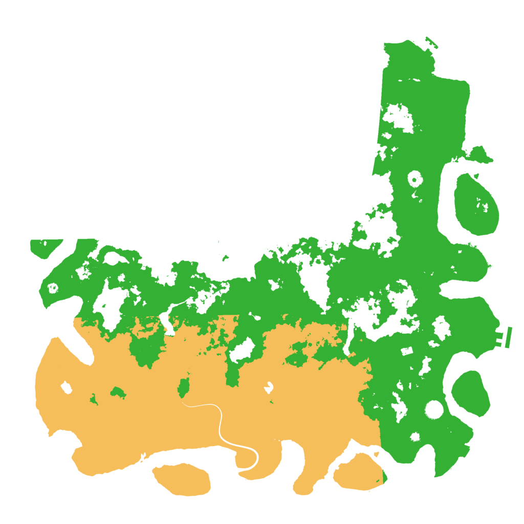Biome Rust Map: Procedural Map, Size: 5000, Seed: 1975277528