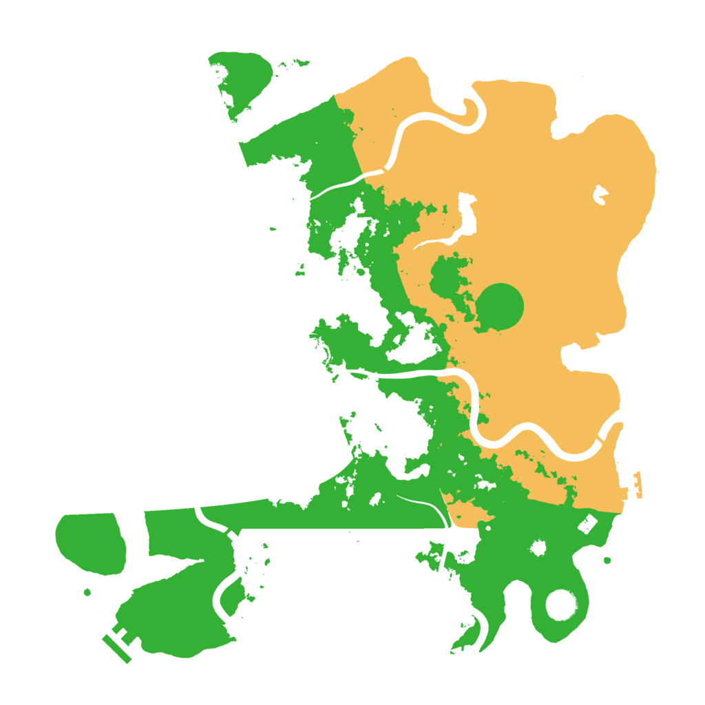 Biome Rust Map: Procedural Map, Size: 4000, Seed: 12125555