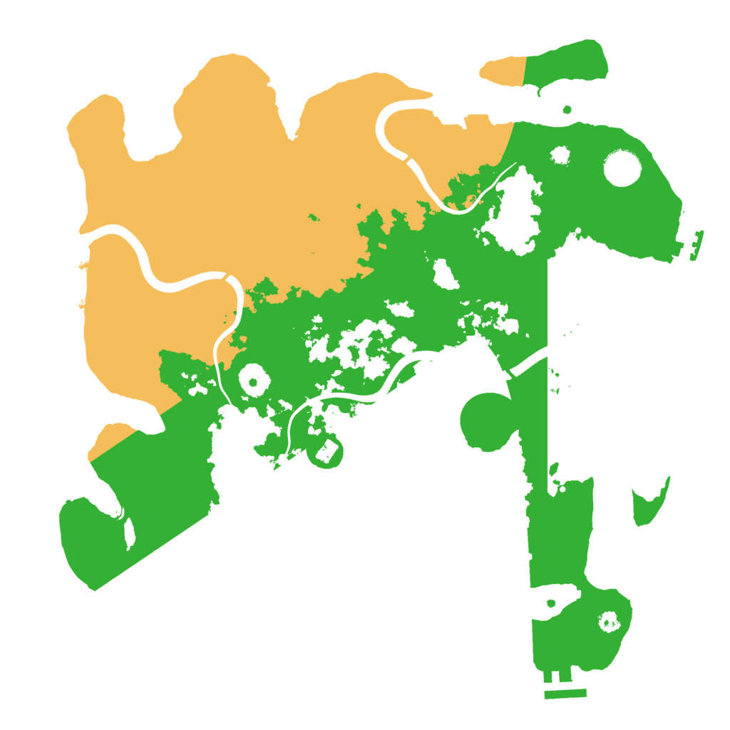 Biome Rust Map: Procedural Map, Size: 3500, Seed: 354283