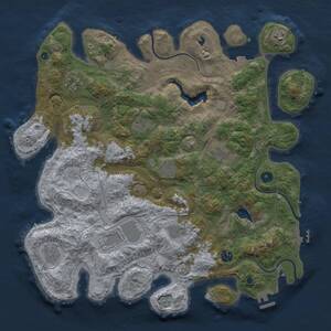 Thumbnail Rust Map: Procedural Map, Size: 4250, Seed: 165450610, 16 Monuments