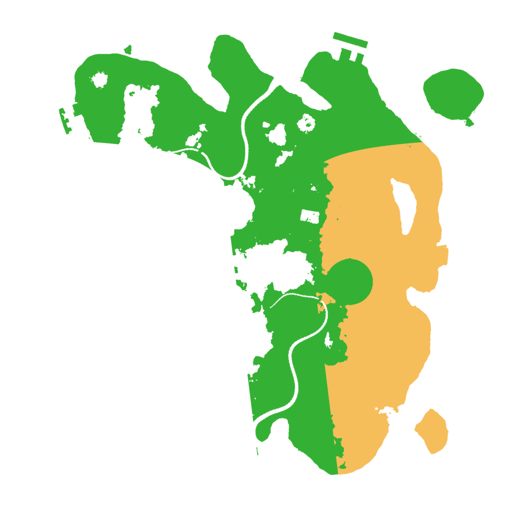 Biome Rust Map: Procedural Map, Size: 3000, Seed: 3581