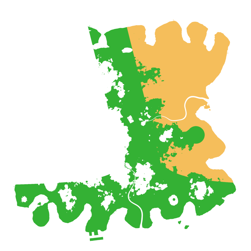 Biome Rust Map: Procedural Map, Size: 3800, Seed: 1396222621