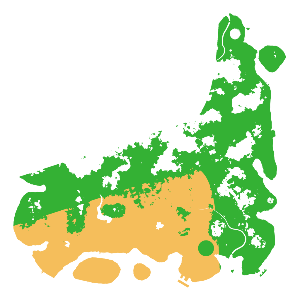 Biome Rust Map: Procedural Map, Size: 5000, Seed: 25253372