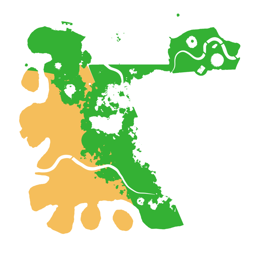 Biome Rust Map: Procedural Map, Size: 3500, Seed: 1321339117