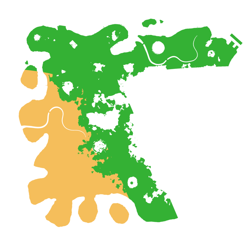 Biome Rust Map: Procedural Map, Size: 3500, Seed: 1321339117