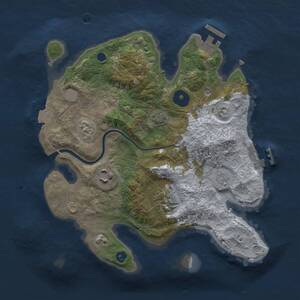 Thumbnail Rust Map: Procedural Map, Size: 2750, Seed: 45484, 8 Monuments