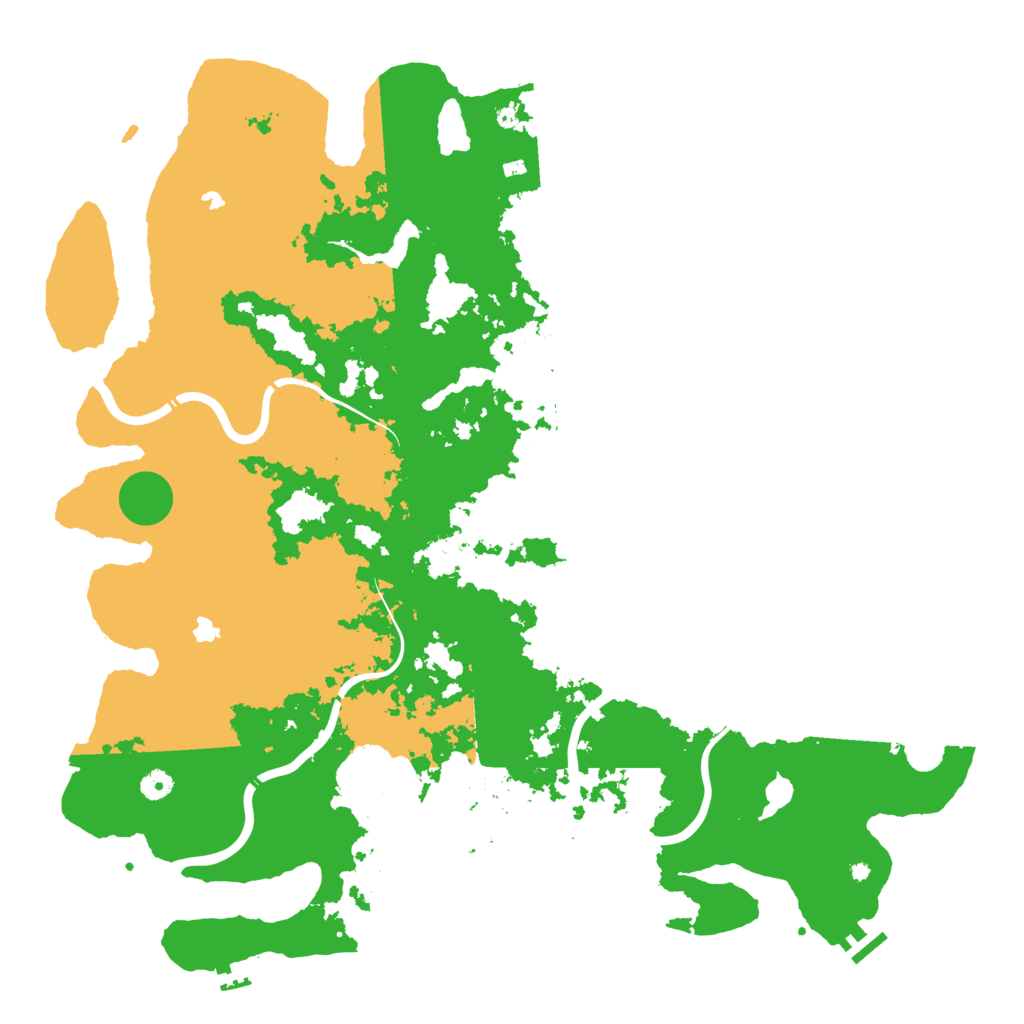 Biome Rust Map: Procedural Map, Size: 5000, Seed: 39274