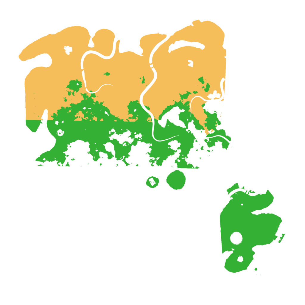 Biome Rust Map: Procedural Map, Size: 4500, Seed: 952737001