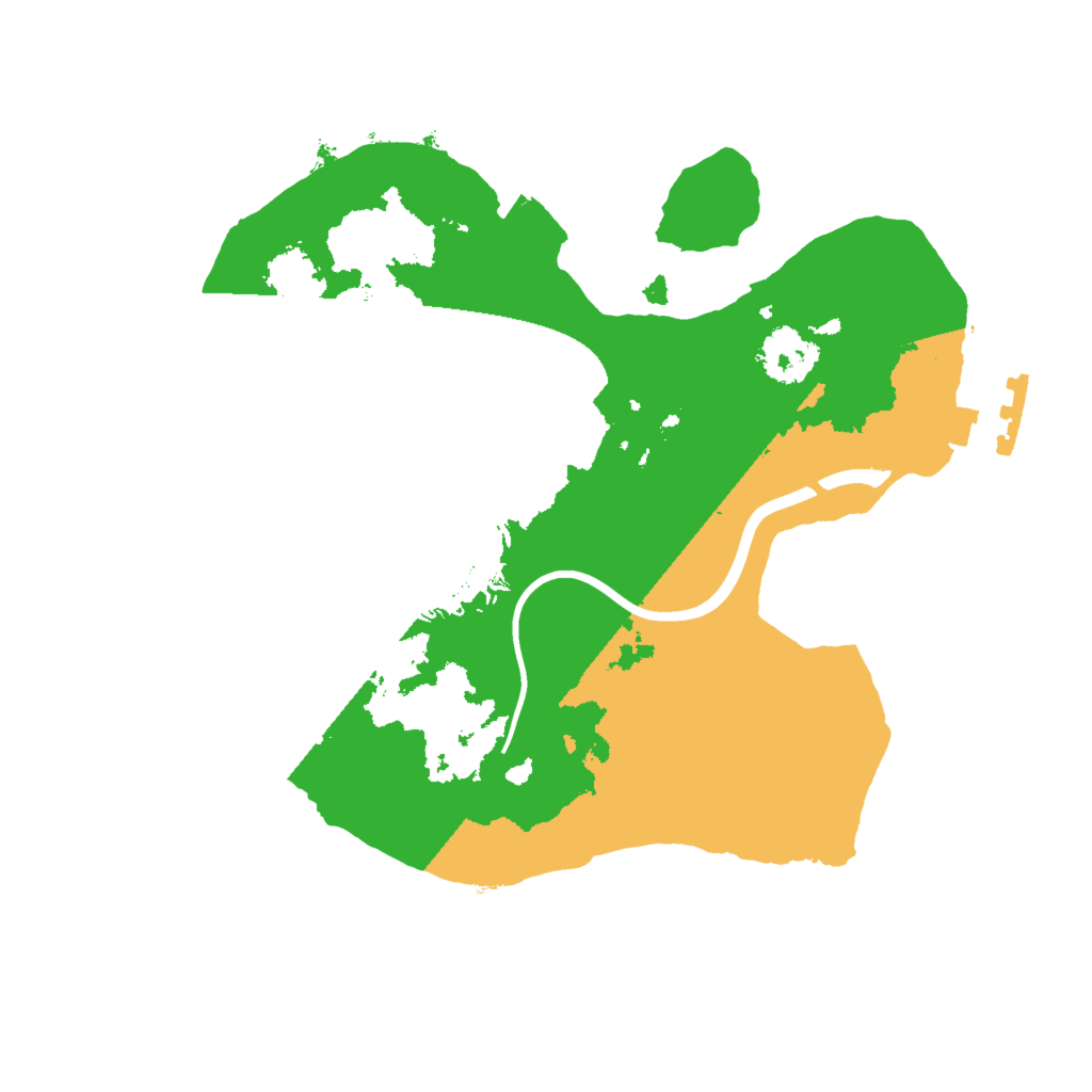 Biome Rust Map: Procedural Map, Size: 2000, Seed: 1007495569