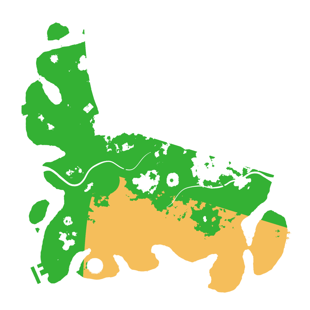 Biome Rust Map: Procedural Map, Size: 3500, Seed: 214223664