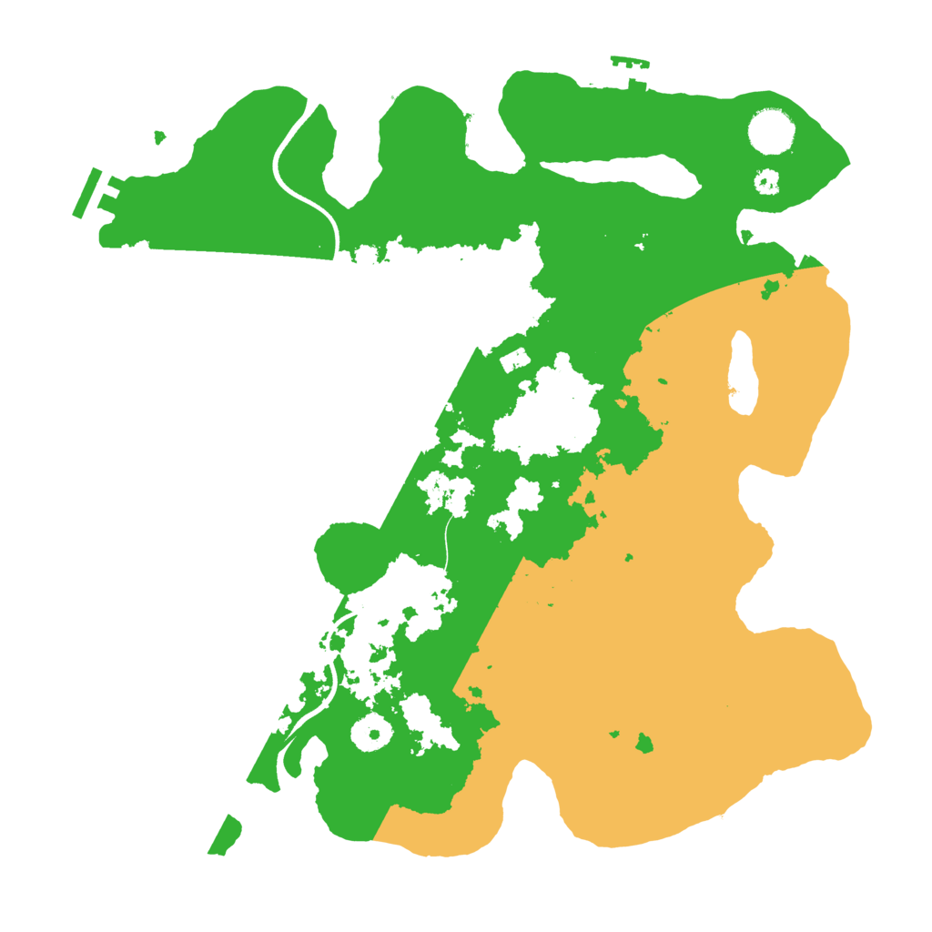 Biome Rust Map: Procedural Map, Size: 3600, Seed: 990319