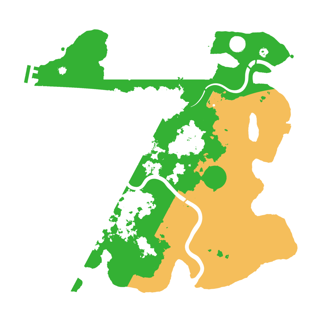 Biome Rust Map: Procedural Map, Size: 3600, Seed: 990319