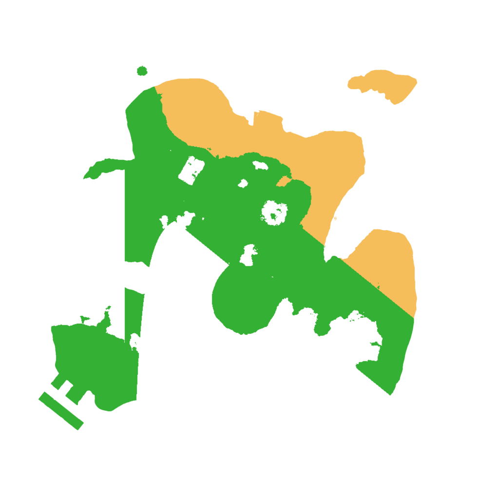 Biome Rust Map: Procedural Map, Size: 2000, Seed: 135616