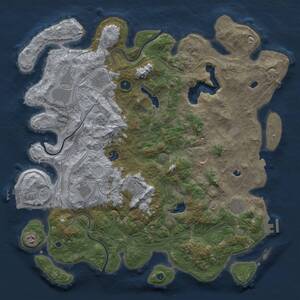 Thumbnail Rust Map: Procedural Map, Size: 4500, Seed: 1775968890, 15 Monuments