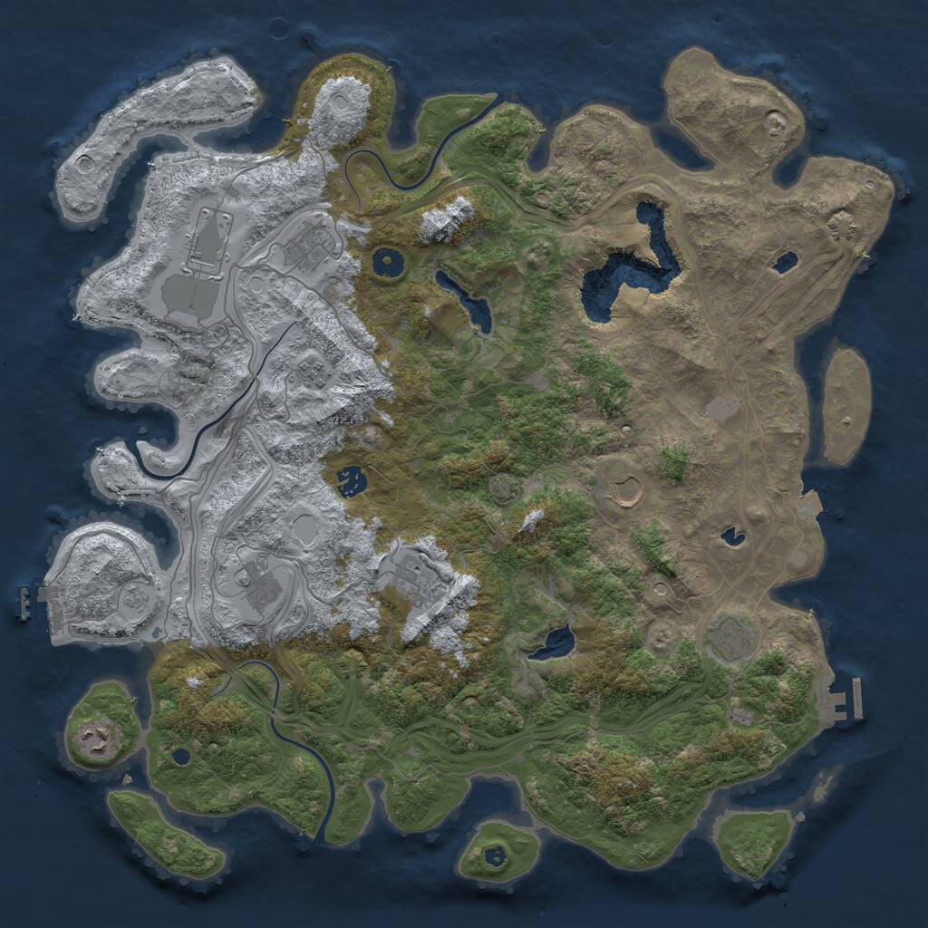 Rust Map: Procedural Map, Size: 4500, Seed: 1775968890, 15 Monuments