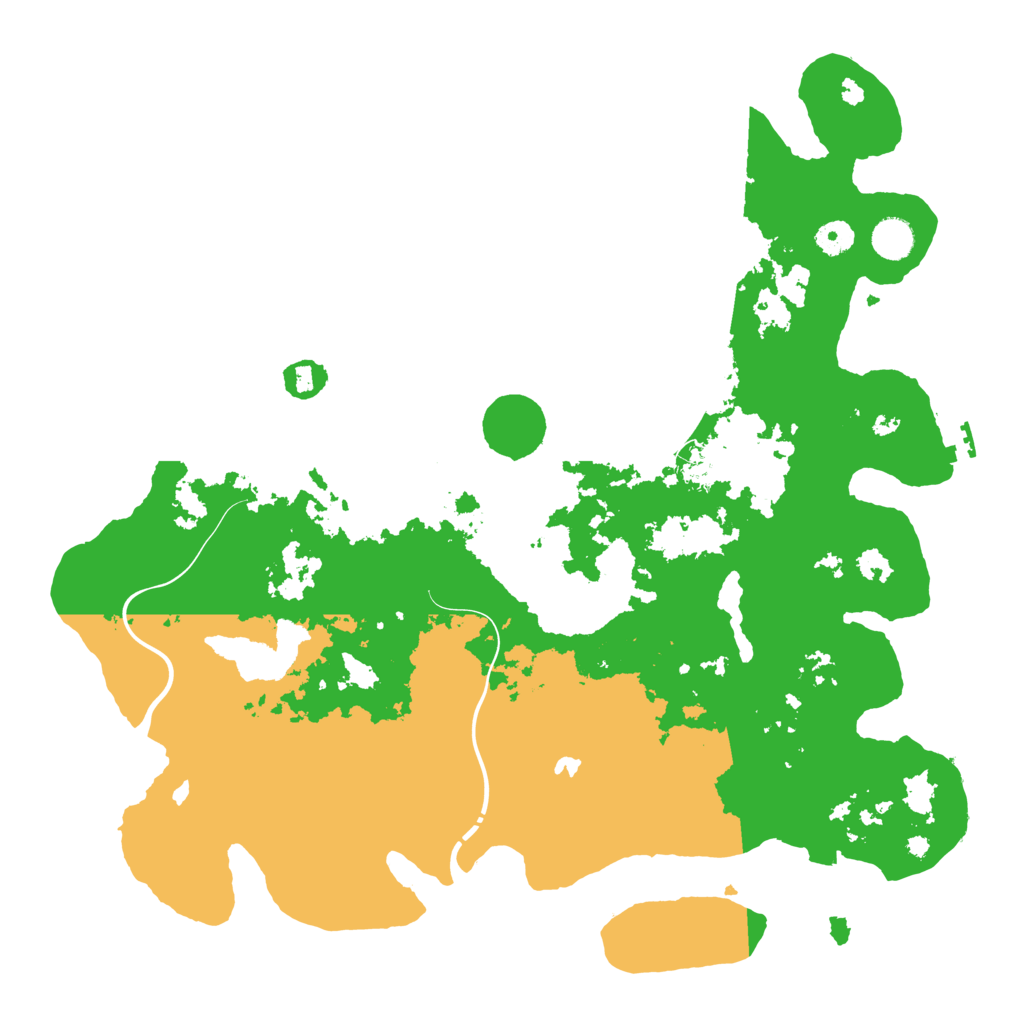 Biome Rust Map: Procedural Map, Size: 4300, Seed: 345654