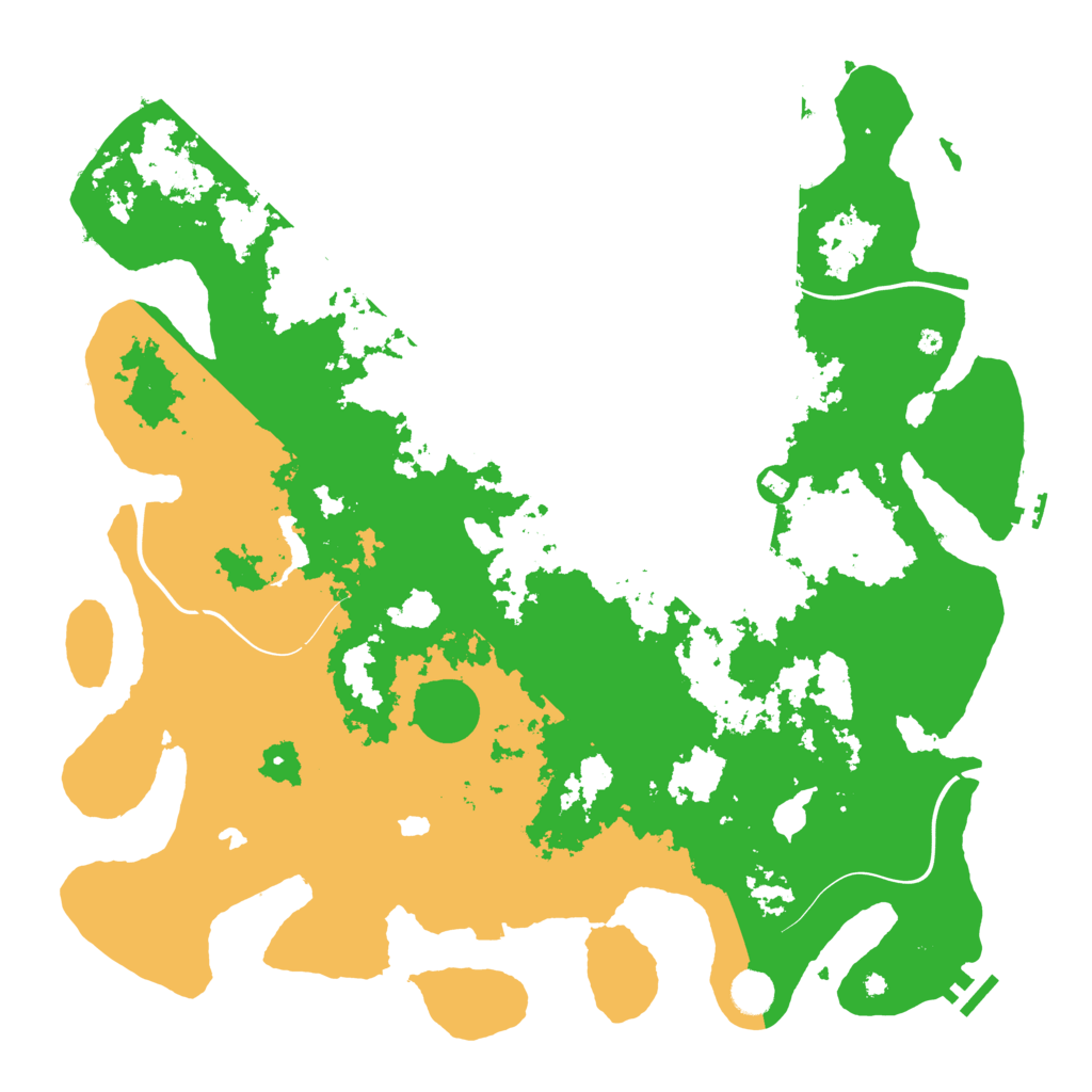 Biome Rust Map: Procedural Map, Size: 4500, Seed: 390908530