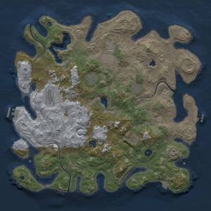Thumbnail Rust Map: Procedural Map, Size: 4250, Seed: 1429866859, 15 Monuments