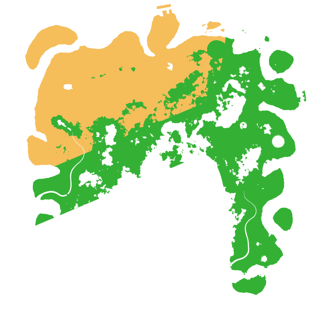 Biome Rust Map: Procedural Map, Size: 4500, Seed: 1257001643